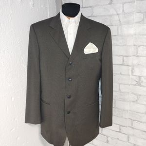 Olive green suit jacket